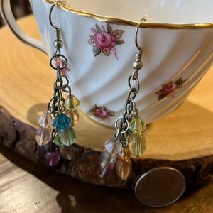 Vintage Multicolor Beaded Dangle Earrings– BOGO FREE Jewelry Deal